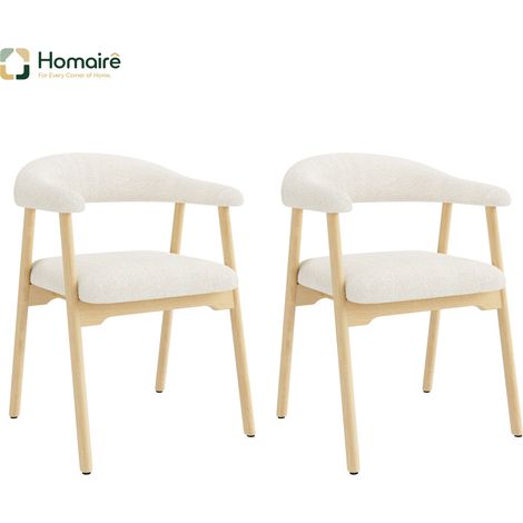 Esszimmerstuhl aus Massivholz natur 60.5 x 57 x 79.5 cm HOMAIRE (1/5)