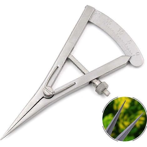 1 pièce avec mini règles d'espacement, bricolage, cuir fait main, magnifiques motifs en acier inoxydable, indicateur de marquage de ligne réglable