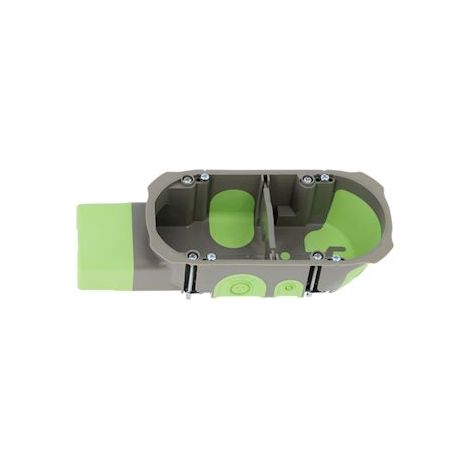 boite encastrement - mico module - bizline r box - diamètre 67 mm - 2 postes - profondeur 40 mm - bizline 500174