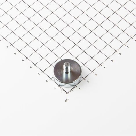 Magna-C Neodym Flachgreifer mit Gewindezapfen Ø25x7mm (1/5)