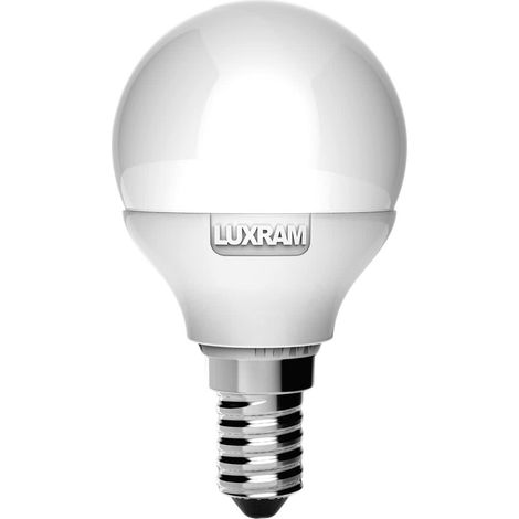 Bombilla e14 (fino) esférica value plus led 4w 6400k 400lm -a++ (1/2)