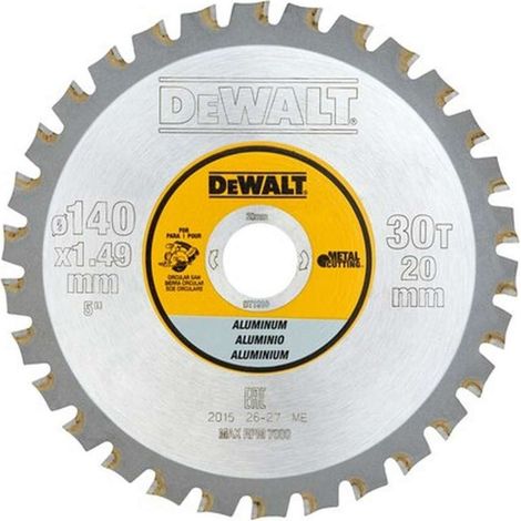DeWALT - Sägeblatt Aluminium 140x20 mm, 30 Zähne DT1910