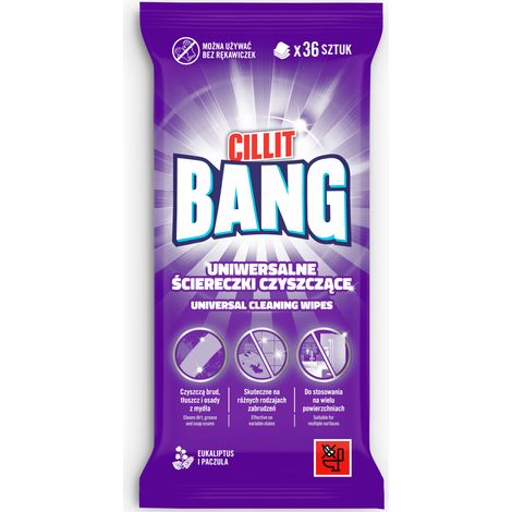 019878 Paños de limpieza universales Cillit Bang, 36 unidades.