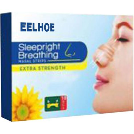 Patch nasal anti-ronflement, bandelettes nasales pour dormir, soin santé nocturne, nez ventilé, 30 pièces. (1/5)