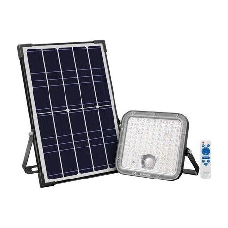 PROIETTORE LED SOLARE ENERGY + SENSOR CENTURY  NATURALE IP65 MAH  6000 LUMEN 4800