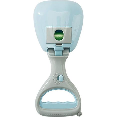 Pet Poop Pickup Handheld Poop Pelle Pet Stool Collector Poop Cleaner Cream Blue avec poignée (1/5)