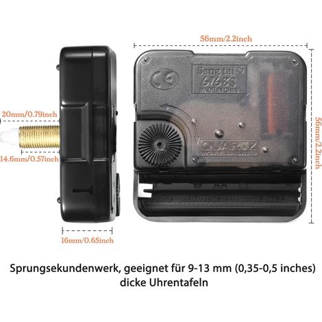 5 Pièces Mécanisme d'Horloge Mécanisme de Mouvement d'Horloge Mecanisme Horloge Pile Silencieux Horloge Murale Systeme Horloge Aiguilles Mecanisme Pendule