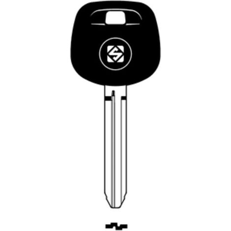 2 x SILCA TOY43RATE CHIAVE TRANSPONDER VUOTA OTTONE