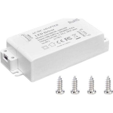 30-W-24-V-DC-1,25-A-LED-Netzteil – Transformator für LED-Streifen, Konstantspannung 100–240 V AC