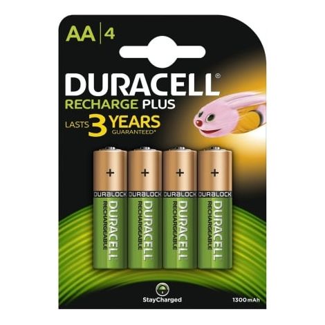 Pilas Recargables AA DURACELL 1300 mAh