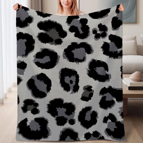 Couverture de lit en polaire, douce et chaude en microfibre chaude pour le printemps, décoration de chambre, cadeau parfait pour femmes et hommes, 6080 pouces (1/4)