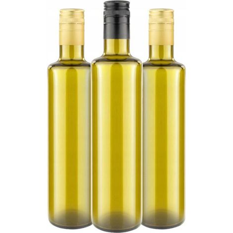 Bouteille Huile D Olive - 500 ml - Verre Vert Foncé - Hauteur 26 3 cm - Filetage 31 5 mm - 10 Pièces (1/5)
