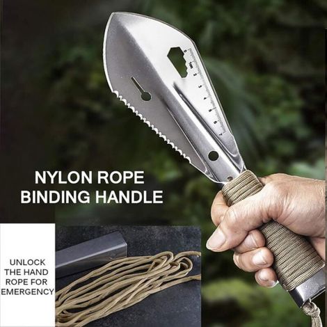 Pelle de Randonnée Multifonction Pliante – Outil de Survie & Camping Compact (1/5)
