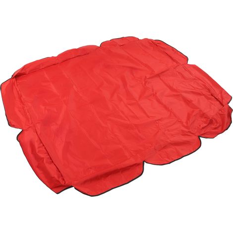 Baldaquin Swing 210D Oxford Argenté Imperméable Anti-UV pour Chaise Jardin Patio 142x120x18cm Rouge (1/5)