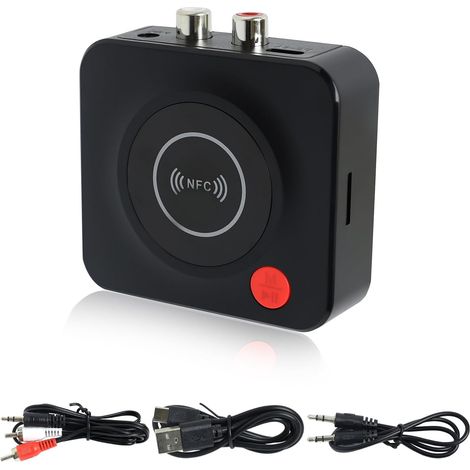 Ricevitore Bluetooth 5.3, ricevitore audio stereo HiFi, adattatore Bluetooth wireless per auto, ricevitore audio Bluetooth con jack da 3,5 mm e RCA per smartphone, tablet e altoparlanti domestici