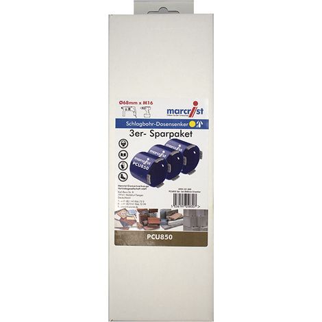 Dosensenker 3er Pack PCU850 68 mm M16