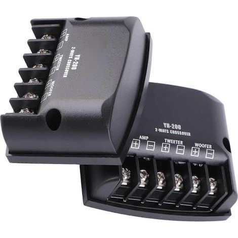diviseur de fréquence pour haut-parleur 2 voies de voiture 12 V 60 W, condensateurs haute fréquence, noir, universel