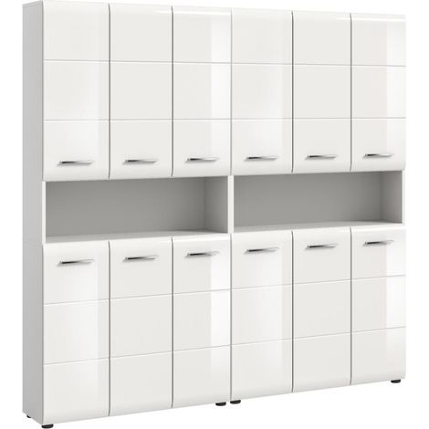 Ice ensemble de meubles de salle de bains I54 blanc brillant, blanc. (1/5)