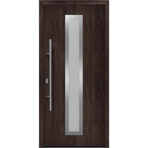 Hörmann Ecostar Haustür "ISOPRO IP 700S", night oak, 110 x 210 cm (B x H), DIN Links