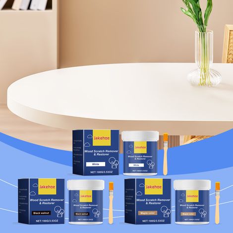 Holzmöbel-Reparaturpaste, speziell entwickelt für die Aufarbeitung, Aufhellung, Politur, Kratzerentfernung und Reparatur von Holzmöbeln – Farbe: Schwarznuss -- BIEMMEDUE (1/5)
