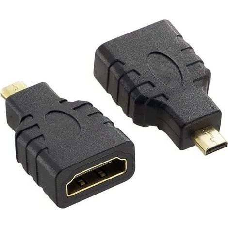 Techly Micro D HDMI - HDMI M/F Micro HDMI D Schwarz