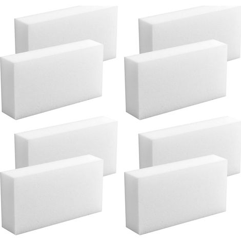 Lot de 8 éponges de nettoyage résistantes et durables pour éviers, cuisines, salles de bains, murs, sols, baignoires, chaussures, meubles, voitures (1/5)