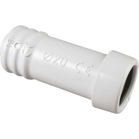 poly pool - raccordo tubo rigido ø 20 mm - guaina ø 16 mm ip65 grigio