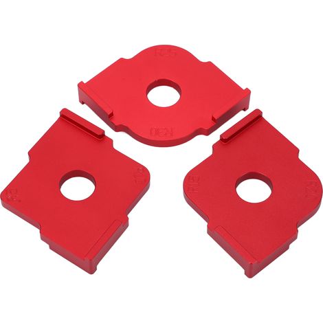 Set mit 3 rostbeständigen Aluminium-Radiusfrässchablonen, Holzbearbeitungs-Schneidführung, abgerundete Ecken, Präzisions-Handwerkzeuge (1/5)
