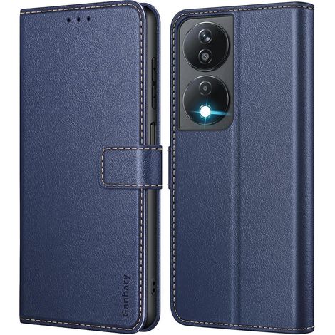 Handyhülle X7b 90 Klapphülle Leder Kartenfach Stand Blau (1/5)