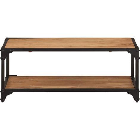 Maison Exclusive - Tavolino da Salotto 90x45x35 cm in Legno Massello di Acacia (1/5)