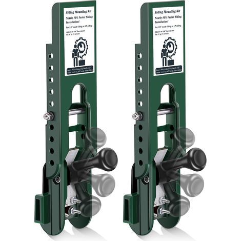 Outils d'installation de siding, Kit de montage compatible avec 5/16 pouces 3/8 pouces de fibre de ciment, Lap Gauge / pinces avec révélateurs réglables, 3/8 pouces (1/5)
