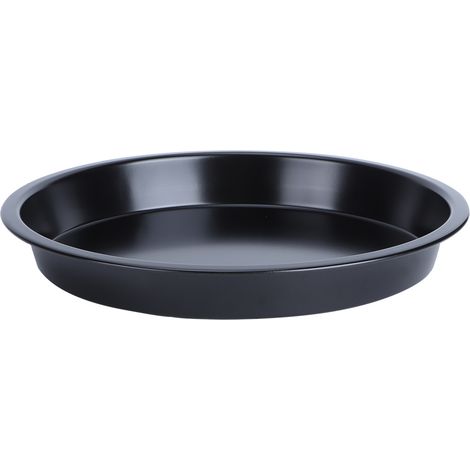 Moule à pizza antiadhésif rond pour tartes, gâteaux et pains, en acier au carbone, pour la cuisson (23 cm). Ustensiles de cuisine. (1/5)
