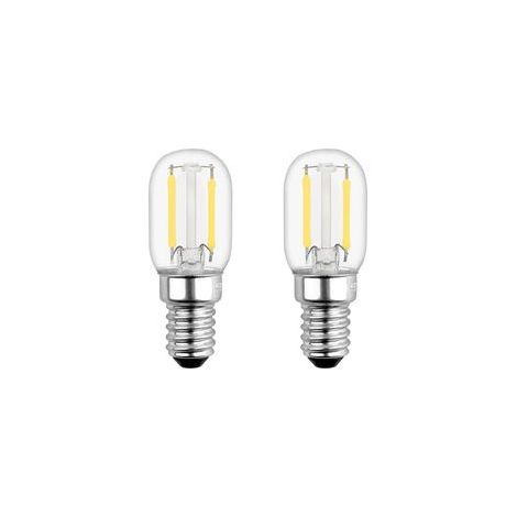 Ampoule LED E14 1W pour Refrigerateur, T22, Équivalent 15W E14 Incandescent, Blanc Chaud 2700K, 230V, Petit LED E14 pour Frigo/Lampe de Sel/Veilleuse Enfants, lot de 2 [Classe énergétique F] (1/5)