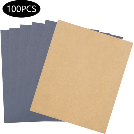 Carta vetrata impermeabile marrone Fēimǎ P1200, 100 fogli, grana fine, per levigatura a secco/umido. (1/5)