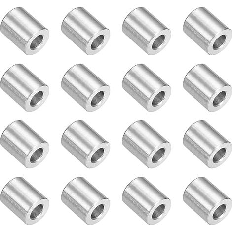 QUARKZMAN 16pcs 304 Stainless Steel Spacer 1/2" OD x 1/4" ID x 9/16" Length (12x6x15mm) Screw Standoff Bushing Plain Finish Unthreaded Round Metal Spacer for M6 Screws Bolts And Rods (1/5)