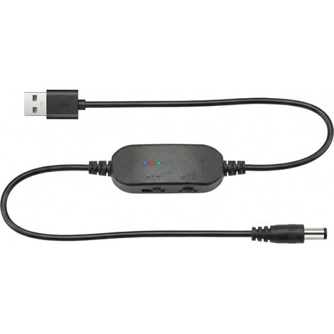 Rechange Câble USB 5V à 12V, Câble Alimentation Ponceuse Ongles et Chargeur Universel Ponceuse Ongle Portable, Adaptateur USB 5V vers DC 5.5x2.1mm 150cm Vitesse Réglable Noir (1/5)