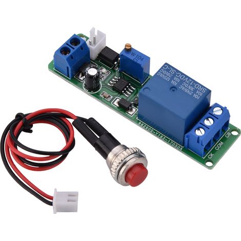 12V DC Einstellbares Timer-Abschaltmodul mit Zeitrelais, Timer-Schalter 1-10 Sekunden (1/5)