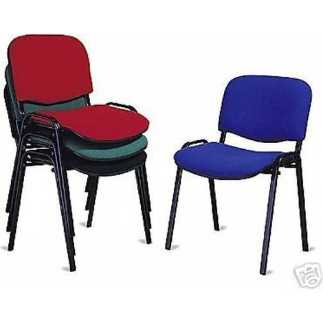 SEDIA ERGONOMICHE DA UFFICIO COLORE ROSSO IMPILABILE MADE ITALY ATTESA VENERE