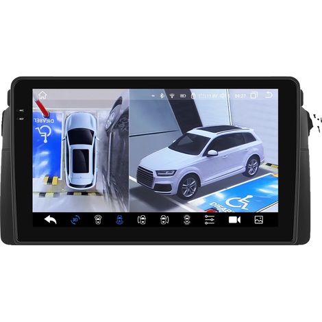 Autoradio, dimensioni dello schermo, compatibilità con smartphone, compatibile con BMW Serie 3 E46 M3 318 320 325 330 335 1998-2005, telecamera 360 QS8 (1/2)