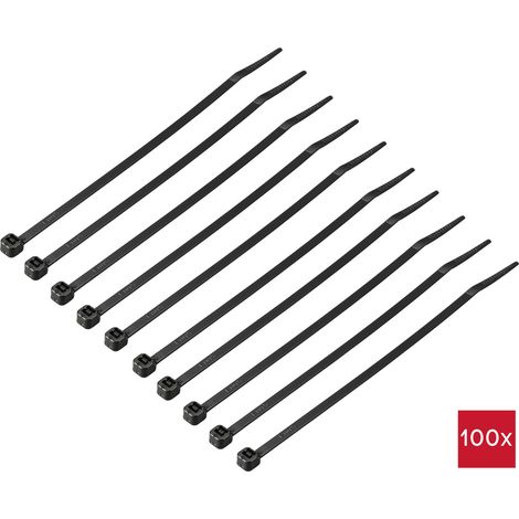 TRU COMPONENTS TC-12533320  Kabelbinder 150 mm 3.6 mm Schwarz  100 St.