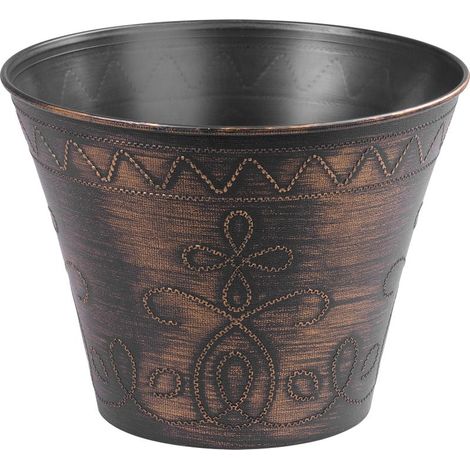 Blumentopf Strend Pro Flower, 24,5x19,3 cm, goldfarben, Metallic-Effekt