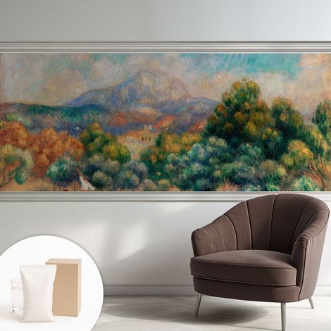Carta Da Parati - Non Tessuto - Con Colla Inclusa - Per Interni - Ecologica - Con Ingresso - Soggiorno paesaggio montano 250x104 cm (1/5)