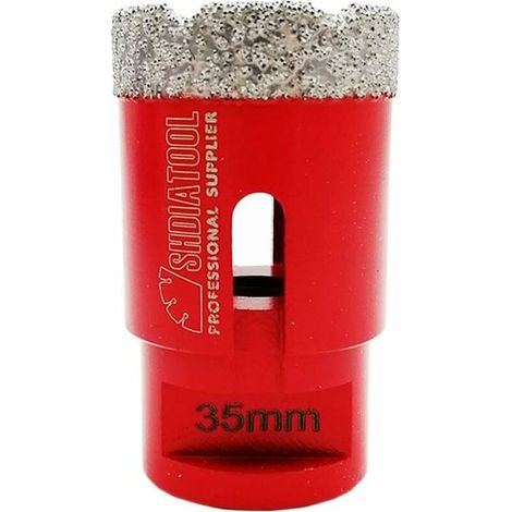 Forets Diamant 35mm Trépans de Forage avec Filetage M14 pour Perçage à sec en Porcelaine Carrelage Granit Marbre (1/5)
