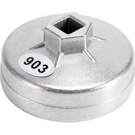 74mm 14 Flte En Aluminium Filtre Huile Clé Socket Remover Outil 903 Couleur Argent pour BMW Audi Benz (1/5)