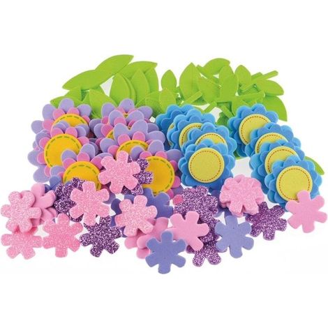 Adesivi di fiori di schiuma 85 pezzi
