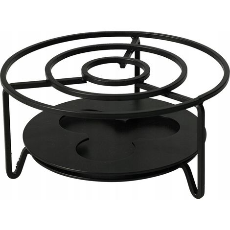 Chauffe-plats en métal pour bougies chauffe-plat, noir, 16x8cm, 1 pc.