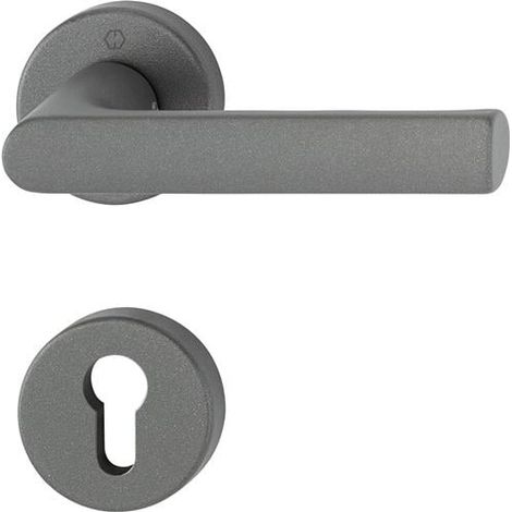 Rosettengrt.Hamburg 1700/42KB/42KBS Alu.F7302 Estructura PZ DIN L/R D/D HOPPE
