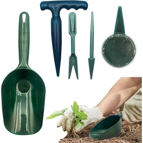 Conjunto De 5 Ferramentas Portáteis Para Plantio E Transplante, Adequadas Para Uso Agrícola E Cultivo De Flores. (1/5)