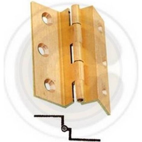 24 x CERNIERA FRESATA C/COLLO OTTONE SAT 50X40 MM