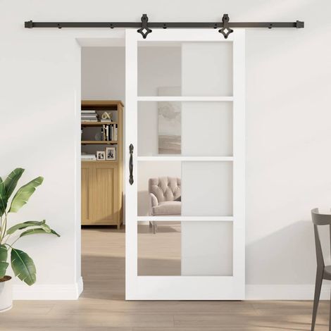Puerta Corrediza Otro Manual  93 x 211 cm Madera y metal